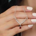 گردنبند یاقوت سرخ کد 1227