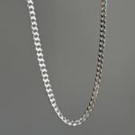 زنجیر نقره مردانه کد 1231