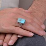 انگشتر مردانه فیروزه کد 1257