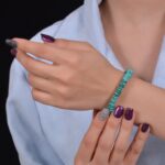 دستبند فیروزه زنانه کد 1251
