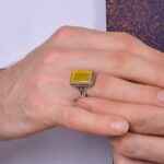 انگشتر شرف الشمس مردانه کد 1252