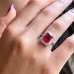 انگشتر نقره زنانه مجلسی کد 1282