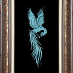 تابلو فیروزه کوب سیمرغ کد 1244