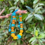 دستبند عقیق و فیروزه کد 1259