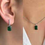 نیم ست زمرد مجلسی کد 1285