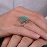 انگشتر فیروزه مردانه کد 1287