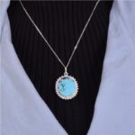 گردنبند فیروزه زنانه کد 1321