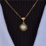 گردنبند فیروزه اصل کد 1301