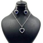 نیم ست یاقوت کبود کد 1307