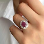 انگشتر یاقوت سرخ زنانه کد 1291