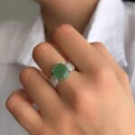 انگشتر زمرد زنانه کد 1300