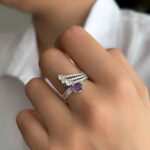 انگشتر زنانه آمیتیست