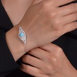 دستبند فیروزه زنانه کد 1325