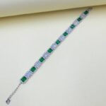 دستبند زمرد زنانه کد 1322