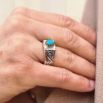 انگشتر مردانه فیروزه نیشابوری کد 1350