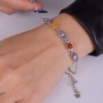 دستبند نقره زنانه کد 1352