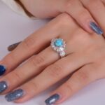 انگشتر فیروزه زنانه کد 1351