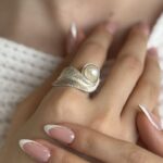 انگشتر مروارید زنانه کد 1372