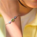 دستبند زبرجد زنانه کد ۱۳۹۲