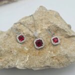 ست یاقوت سرخ زنانه کد 1407