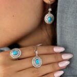 ست فیروزه زنانه کد 1408