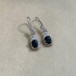 گوشواره یاقوت کبود کد 1417