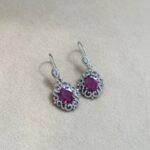 گوشواره یاقوت سرخ کد ۱۴۲۱