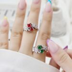 انگشتر نقره زنانه کد ۱۴۴۷