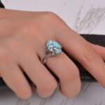 انگشتر فیروزه زنانه کد ۱۴۵۱