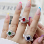 انگشتر نقره زنانه کد ۱۴۶۸