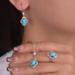 ست فیروزه زنانه کد ۱۴۸۶