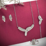 سرویس نقره جواهری زنانه کد ۱۵۰۰