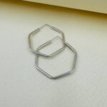 گوشواره نقره حلقه‌ای کد ۱۵۱۵