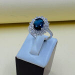 انگشتر یاقوت زنانه کد ۱۵۱۳