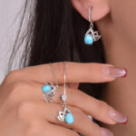 ست فیروزه زنانه کد ۱۵۱۸