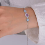 دستبند آمیتیست زنانه کد ۱۵۱۷