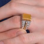 انگشتر شرف الشمس مردانه کد 1522