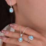 ست فیروزه زنانه کد ۱۵۲۴