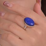 انگشتر لاجورد زنانه کد ۱۵۳۶