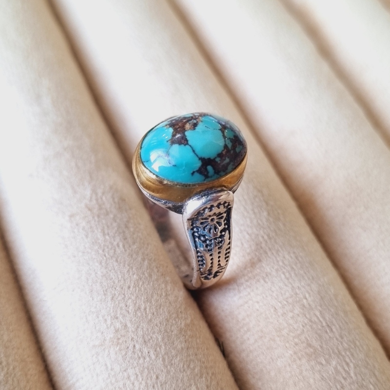 انگشتر فیروزه مردانه