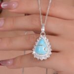 گردنبند فیروزه زنانه کد ۱۵۴۷