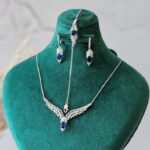 ست یاقوت کبود زنانه کد ۱۵۵۶