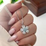 گردنبند نقره فانتزی زنانه کد ۱۵۵۹