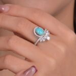 انگشتر نقره فیروزه زنانه