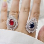 انگشتر یاقوت زنانه کد ۱۵۶۶