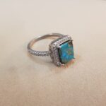 انگشتر فیروزه زنانه کد ۱۵۷۲